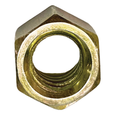 Tuerca Hexagonal / 3/8" (9.5 mm) / Acabado Tropicalizado Níquel-Cromo / Resistencia Corrosión / Exterior y Ambientes Húmedos