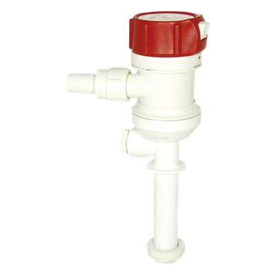 Bomba sumergible / 500 GPH (1893 LPH) / 12 VDC / 2.5 A / Descarga 19 mm (3/4") / Motor extraíble Tournament