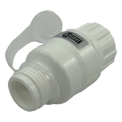 Regulador de Presión de Agua en Línea / 45 psi (3.1 bar) / Codo Giratorio / Filtro Extraíble / GHT 3/4' / Calidad Alimentaria / 3' x 1.5' (7.6 cm x 3.8 cm)