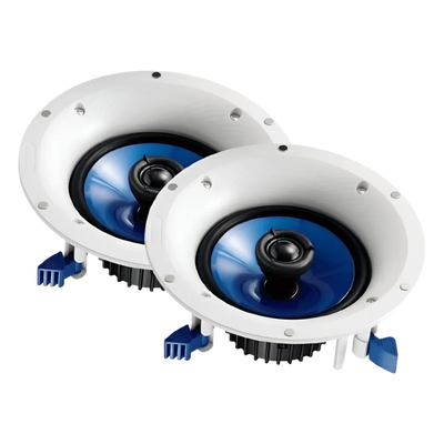 Bocinas de Plafón / 2 Vías / Woofer 8" / 140W / 8 Ohms / Instalación en Plafón o Muro / Color Blanco / Par