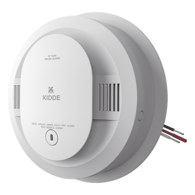 Detector de Humo Autónomo / Fotoeléctrico / Batería Sellada 10 Años / Paquete de 6 Unidades / LED Multicolor / Montaje Clic