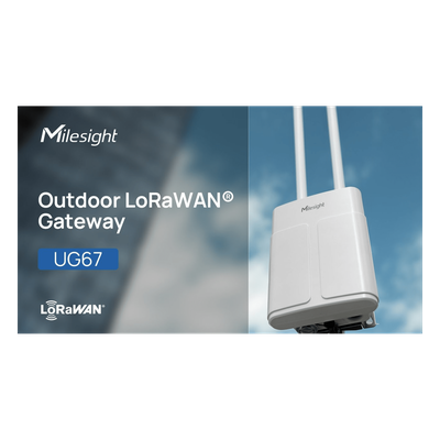 Gateway LoRaWAN para Exterior / 8 Canales / IP67 / 4G LTE / GNSS / PoE / Alcance 15 km (49,212.6 ft) / para BMS con BACnet y Modbus