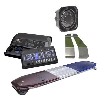 Kit de Torreta Luminosa / 48" (1219 mm) / 216 LEDs RGB / Dual Color Programable / SAE Clase 1 / 12-24 VCD / IP54K