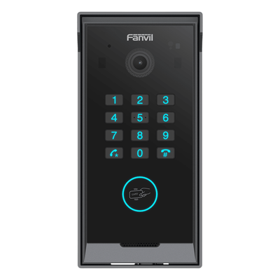 Videoportero IP SIP / Cámara HD 2 MP / IR Nocturno / IP65 e IK07 / Teclado Numérico / BLE y Tarjeta IC / 10,000 Tarjetas / SIP 2.0 y ONVIF
