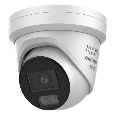 Turret IP / 8 MP / Lente 2.8 mm / 30 m IR + 98 ft Luz Blanca / Audio 2 Vías / IP67 NEMA 4X / WDR 130 dB / AcuSense 3.0