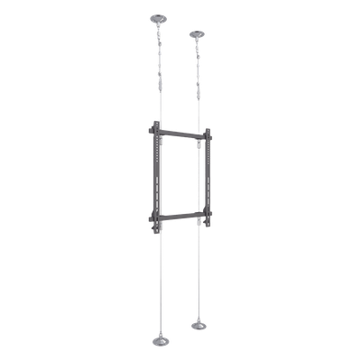 Soporte de Montaje Suelo a Techo / Pantallas 32" ~ 75" / Carga Máxima 30 kg / VESA 400 x 600 mm / Cableado de Acero