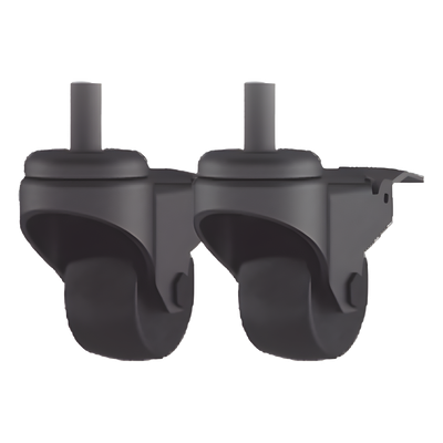 Ruedas de 4 pulgadas / Rosca M12 / Freno de cable / Diámetro 100 mm (3.94') / Ancho 28 mm (1.1')