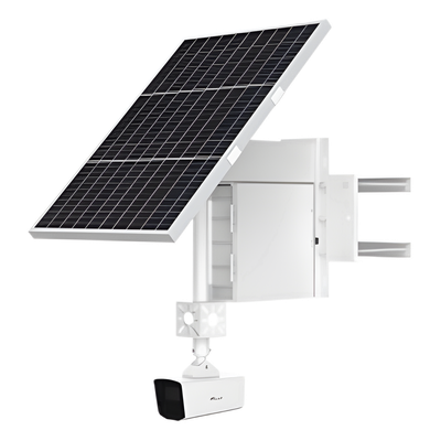 Cámara Solar 4G con IA LPR / 4 Megapixel / Visión Nocturna 20 m (65.6 ft) / Batería 9 Días / IP67 / Montaje para Poste