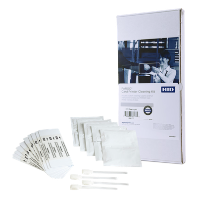Kit de Limpieza / 4 Bastoncillos / 10 Tarjetas / 10 Almohadillas / 3 Tarjetas con Alcohol / HDP5000 y HDP5000e