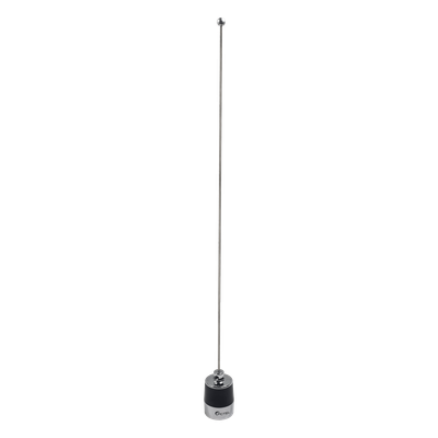 Antena Móvil VHF / Rango 144-174 MHz / Ganancia 3 dBi / Potencia 200 W / Longitud Ajustable 132 cm (51.2 in) / Montaje NMO 3/4'