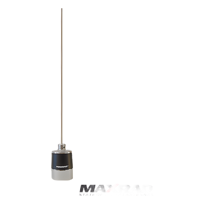 Antena Móvil VHF / Rango 144-174 MHz / Ganancia 2.4 dB / Potencia 200 W / Longitud 147 cm (4.8 ft) / Montaje NMO 3/4"