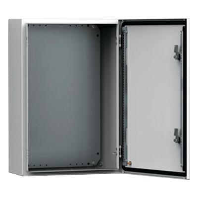 Gabinete Industrial Exterior / IP66 NEMA 4/12/13 / IK10 / 1000 x 800 x 300 mm (39.37 x 31.50 x 11.81 in) / Acero Dulce 1.5 mm / Autoportante / Platina de Montaje