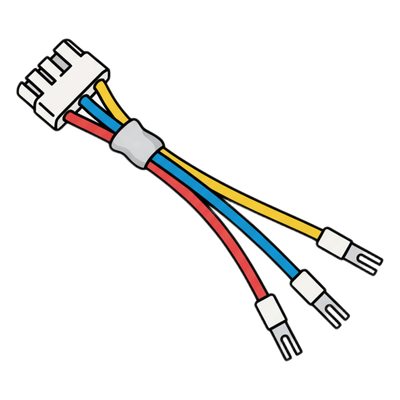 Cable de salida de alarma / 10 cm (0.33 ft) / 4 hilos / Relay / Portero analógico