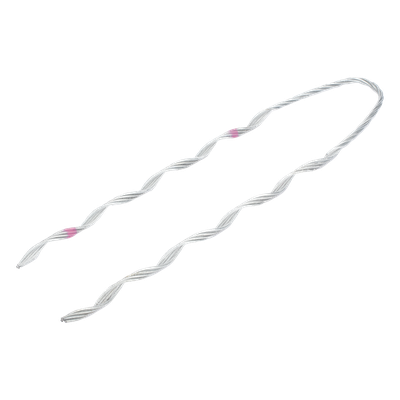 Remate Preformado para Fibra Óptica / Acero Galvanizado / Diámetro 7.5 - 8 mm / 24 Hilos / Longitud 460 mm (18.1 ft) / Ambientes Costeros