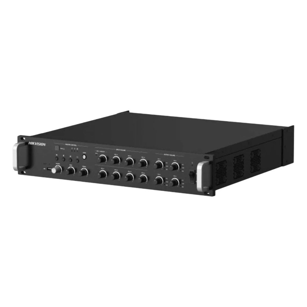 Amplificador de Red / 4 Zonas 250W / Salida 100V/70V / Bluetooth 5.0 / Entrada de Alarma / Síntesis de Voz TTS