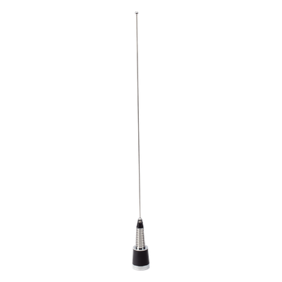 Antena Móvil VHF/UHF / Banda Ancha 132-512 MHz / 150 Watts / 1/4 de Onda / 56 cm (22 in) / NMO con Resorte