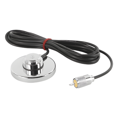 Montaje Magnético / 50Ω / Cable RG58U 3.5 m (11.5 ft) / Conector PL259 / Diámetro 90 mm