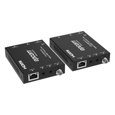 Extensor HDMI / 4K@60Hz 4:4:4 / HDR y Dolby Vision / Transmisión 70 m (229.7 ft) por CAT6/6a / PoC Bidireccional / ARC y Audio Óptico / EDID e IR