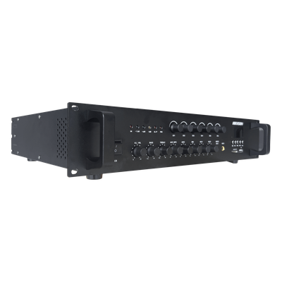 Amplificador de Audio / 240 W / 6 Zonas / 70V/110V / Bluetooth / USB / SD / Rack