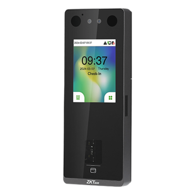 Terminal Biométrica IP / Pantalla 2.8" / 3,000 Rostros / 6,000 Huellas / IP65 / Video Intercom SIP / ONVIF / Anti-Fraude