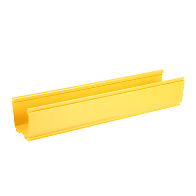 Canaleta de Enrutamiento de Fibra Óptica / 4x4 pulgadas / PVC Rígido UL 94V-0 / 3 m (9.8 ft) de Largo / Radio de Curvatura 2' / Color Amarillo