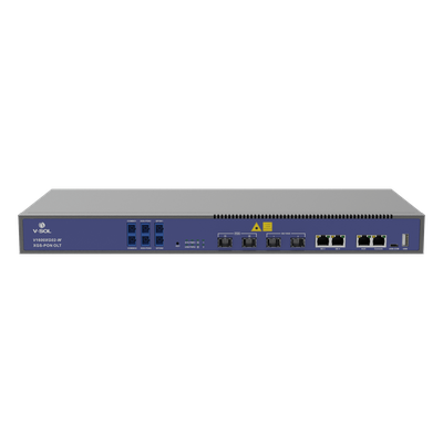 OLT / 2 Puertos XGSPON/GPON con WDM / 4 Puertos Uplink / Hasta 512 ONUs / 1.45 x 0.66 x 0.14 pies