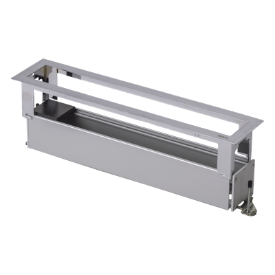 Caja de Escritorio / 6 Módulos K45 / Salida Posterior de Cables / Aluminio Anodizado / Resistencia +125 °C