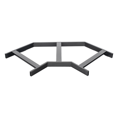 Curva Horizontal para Bandeja Tubular / 90° / Radio 12' (3.66 m) / Peralte 1.5' (38.1 mm) / Ancho 12' (304.8 mm) / Acero con Recubrimiento Epóxico