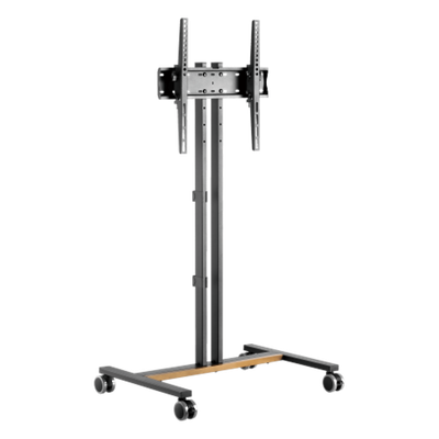 Soporte Móvil para TV / Hasta 55 Pulgadas / Carga 35 kg (77 lbs) / VESA 200x200 a 600x400 / Ruedas con Frenos / Altura Ajustable 4 Posiciones