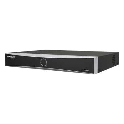 NVR IP / 8 Canales / 12 Megapixel (4K) / AcuSense / Reconocimiento Facial 20,000 Rostros / 1 Bahía HDD 16 TB / HDMI 4K