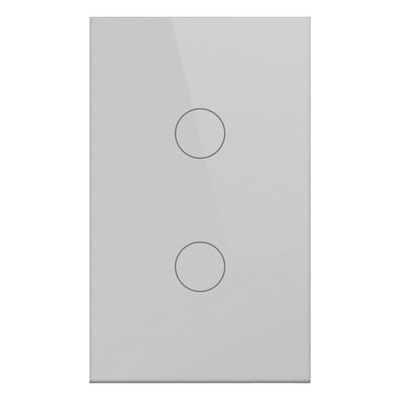 Apagador Inteligente ZigBee / 2 Gang / 800 W por Circuito / 100-250 V / Vidrio Templado / Neutro Opcional