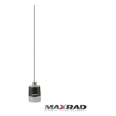 Antena Móvil UHF / Rango 450-470 MHz / Potencia 200 W / Ancho de Banda 20 MHz / Montaje NMO 3/4" / Acero Inoxidable