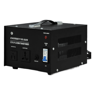 Convertidor de Voltaje / 2000 VA / 110 Vca / 220 Vca / Monofásico / Eficiencia ≤98%