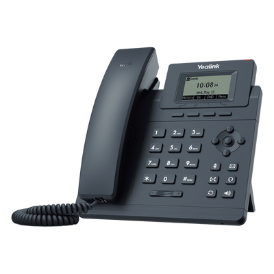 Teléfono IP Empresarial / Pantalla LCD 2.3" / 1 Cuenta VoIP / Dual Ethernet 10/100 Mbps / PoE / Conferencia 5 Participantes