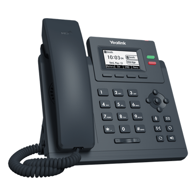 Teléfono IP Empresarial / 2 Líneas SIP / Pantalla LCD 2.3" / Dual Puerto Gigabit / PoE / Voz HD / Conferencia 5 Vías