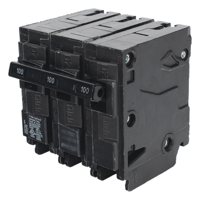 Interruptor Automático Enchufable / 3 Polos / 100 A / 240 VCA / 10 kAIC / UL 489 / 3" x 2" x 3" (7.6 x 5.1 x 7.6 cm)