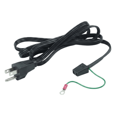 Cable de Alimentación para Ventilador / 1.52 m (5 ft) / Enchufe 3 Puntas a Tierra / 1 o 2 Ventiladores / Tierra Positiva