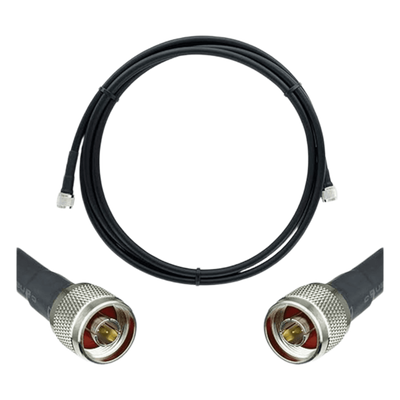 Jumper Coaxial / 50 Ohm / 9.14 m (30 pies) / N Macho-N Macho / Blindaje >90 dB / Wilson-400 Equivalente