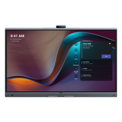 Centro de Colaboración Inteligente / Pantalla 4K UHD 65'' / Triple Cámara 50 MP / Zoom Híbrido 16x / Audio AI 12 m (39.4 ft) / 20 Puntos Táctiles / Wi-Fi 6