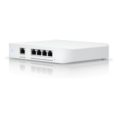Switch Capa 2 / 4 Puertos 10GbE / Alimentación PoE+ o USB-C / Compacto / 82 Gbps de Rendimiento