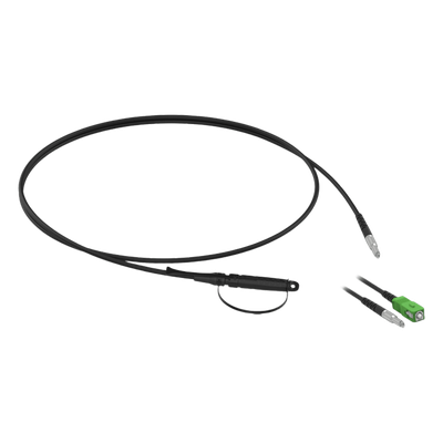 Cable Drop Preconectorizado / SC/APC / Fibra G.657.B3 / 3 mm / 100 m (328.1 ft) / -40°C a +75°C / 500 N