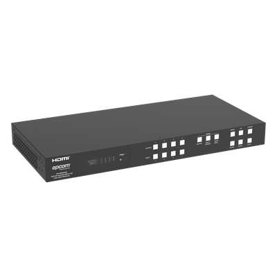 Switch Matrix HDMI / 4x4 / 18 Gbps / 4K@60Hz / HDCP 2.2 / TCP-IP y RS-232 / Audio LPCM y Dolby True HD / Conectores Phoenix