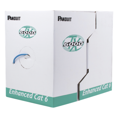 Cable UTP / Categoría 6 Mejorado / 305 m (1000 ft) / 23 AWG / PVC CM / 4 Pares / 250 MHz / PoE+