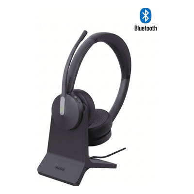 Diadema Inalámbrica / Dual / Bluetooth 5.3 / 50 m (164 ft) / Cancelación de Ruido IA / Certificada Microsoft Teams / Base de Carga
