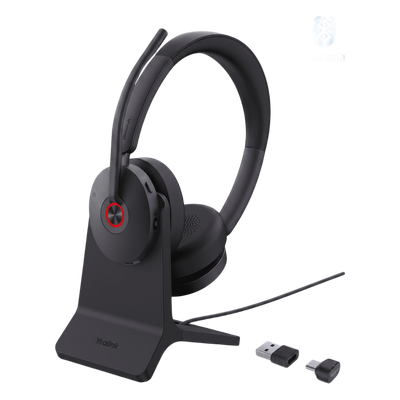 Auriculares Bluetooth UC / ANC Híbrida / 6 Micrófonos / 65 Horas / Alcance 50 m (164 ft) / USB-C & A