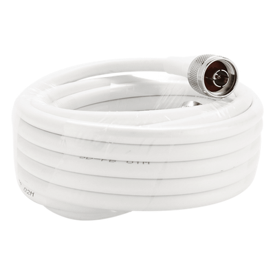 Jumper Coaxial / 12 m (39.4 ft) / Conectores N Macho / Blindaje >90 dB / 50 Ohm / 7.50 mm Diámetro