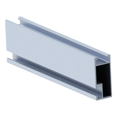 Sistema de Energía PLC / Estructura Aluminio Anodizado / Longitud 2.7 m (8.86 ft) / Inclinación 0°–15° / Resistencia Viento 136 km/h