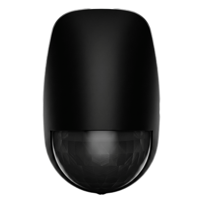 Detector PIR Inalámbrico Interior / 52 Zonas / Rango 15 m (49.2 ft) / Ángulo 85.9° / Inmunidad Mascotas 30 kg / Tri-X Wireless 433 MHz / AES-128 / Batería 5 Años / Negro