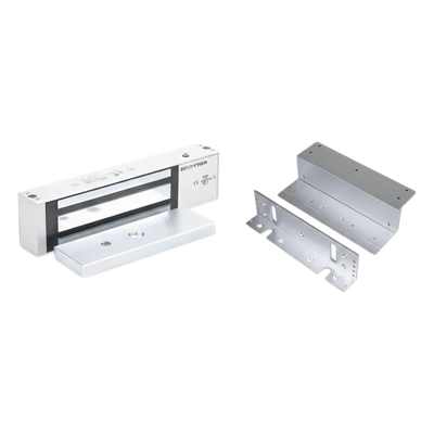 Kit de Control de Acceso / Chapa Magnética 1200 lbs (545 kg) / Montaje Z y L / 12/24 VDC Seleccionable / UL / Interior