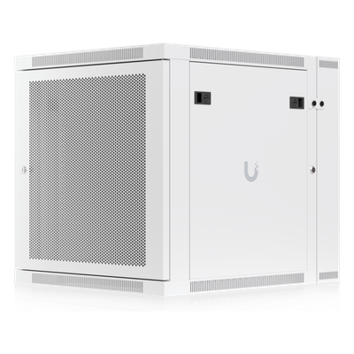 Gabinete Rack 12U / Montaje en Pared / Puerta Trasera Abatible / Ventilación Activa / Paneles con Cerradura / 600 x 700 x 639 mm (23.6 x 27.6 x 25.2")